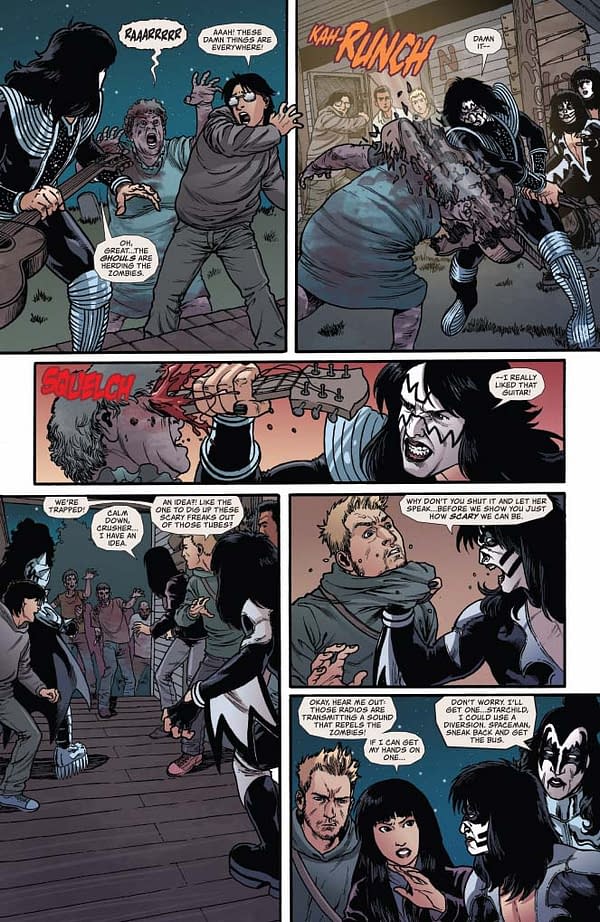 Ethan Sacks' Writer's Commentary on Kiss: Zombies #3 &#8211; Land Of The Dead Meet Footloose