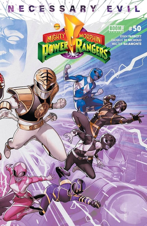 Mighty Morphin Power Rangers #50 Connecting Cover