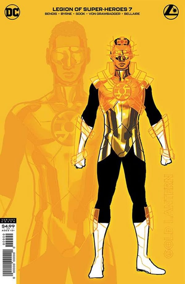 Gold Lantern Gives Legion Of Super-Heroes a 2nd Print and 1:25 Cover.