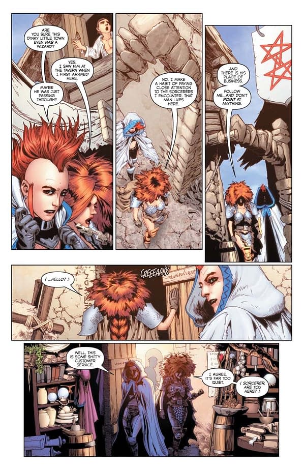 Erik Burnham's Writer's Commentary on Red Sonja: Age Of Chaos #4.