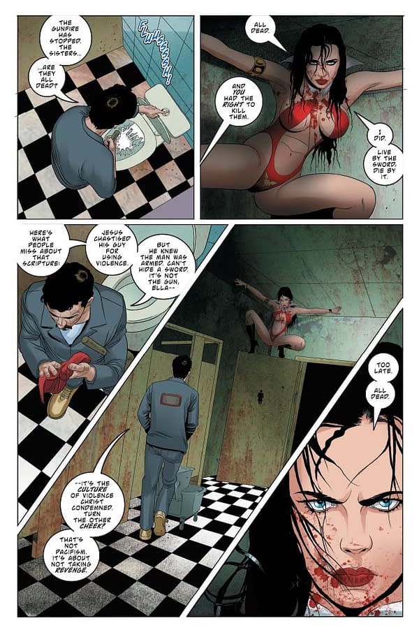 Vampirella #10 preview page.