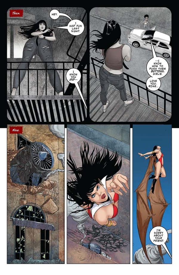 Vampirella #10 preview page.