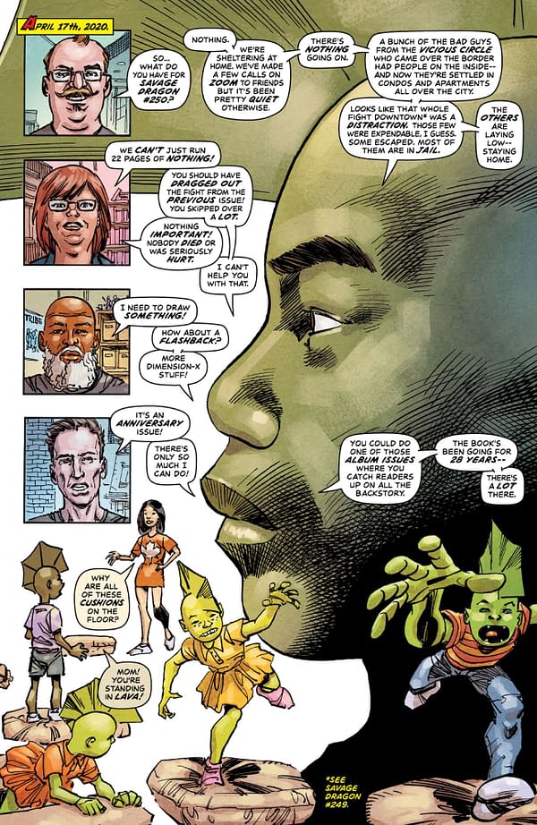 Savage Dragon #250 - An Anniversary Issue Spent in Lockdown