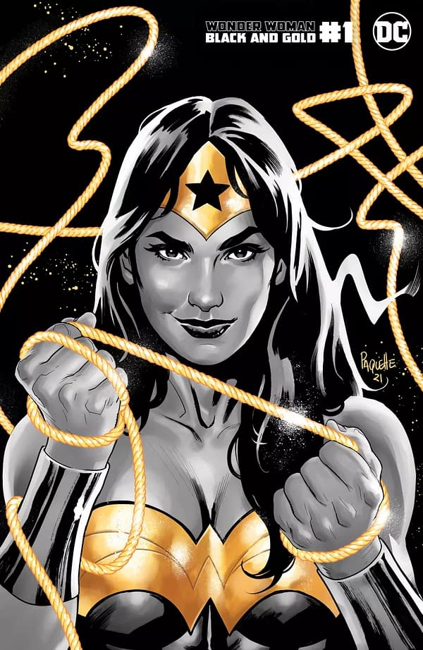 A cover for Wonder Woman Black and Gold #1 from DC Comics June 2021 Solicitations