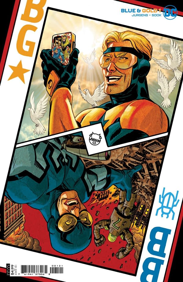 Dan Jurgens and Ryan Sook's Blue & Gold From DC Comics in July