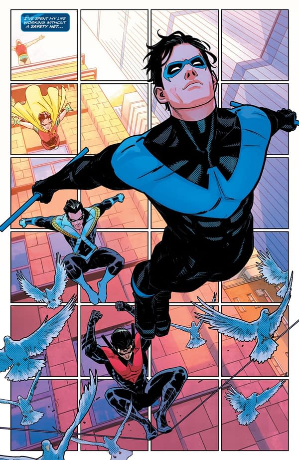 An interior preview page from Nightwing #79, by Tom Taylor and Bruno Redondo, in stores on Tuesday, April 20th from DC Comics