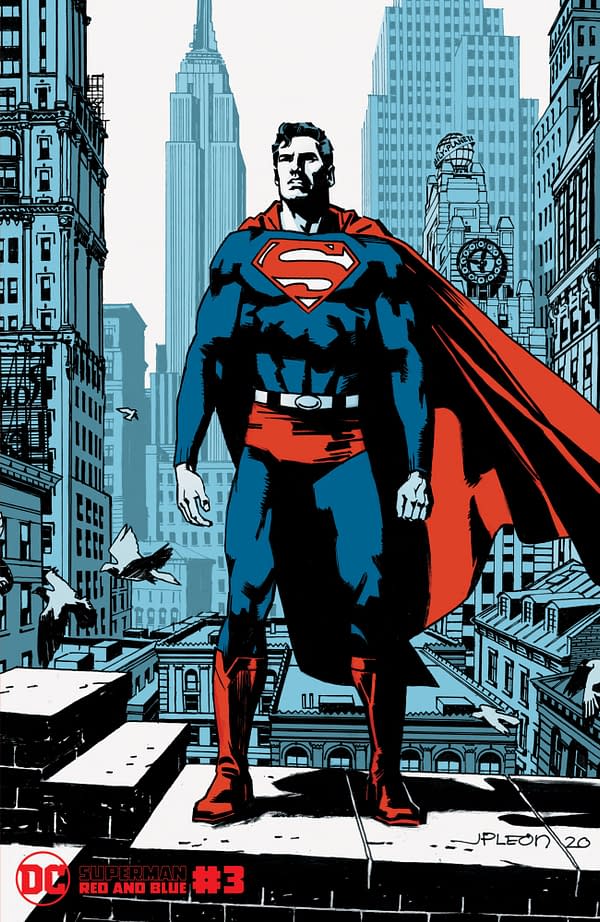 Cover image for SUPERMAN RED & BLUE #3 (OF 6) CVR B JOHN PAUL LEON VAR