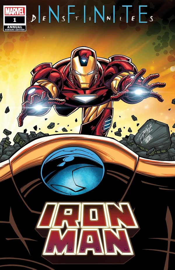 Cover image for IRON MAN ANNUAL #1 RON LIM CONNECTING VAR (RES)