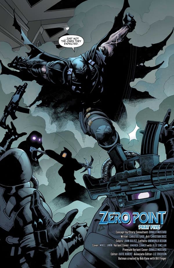 Interior preview page from BATMAN FORTNITE ZERO POINT #5 (OF 6) CVR A  MIKEL JANÌN