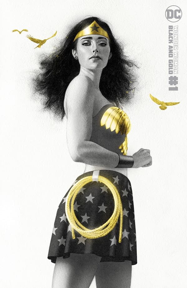 Cover image for WONDER WOMAN BLACK & GOLD #1 (OF 6) CVR B JOSHUA MIDDLETON VAR