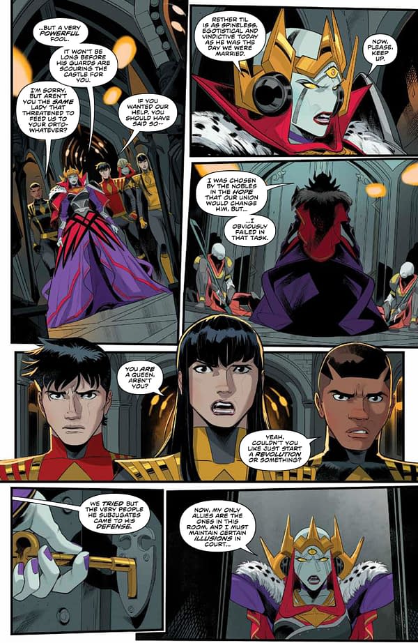 Interior preview page from POWER RANGERS #8 CVR A SCALERA