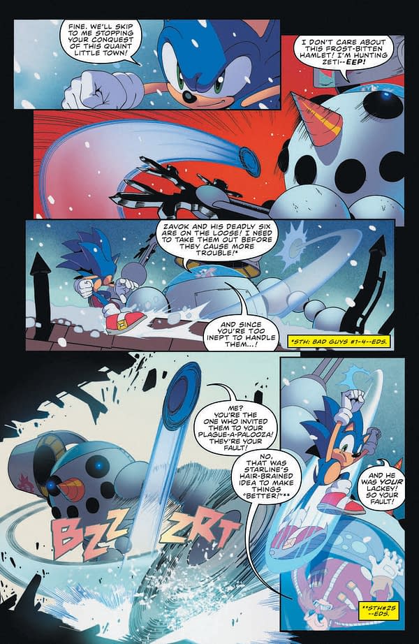 Interior preview page from SONIC THE HEDGEHOG #41 CVR A ADAM BRYCE THOMAS