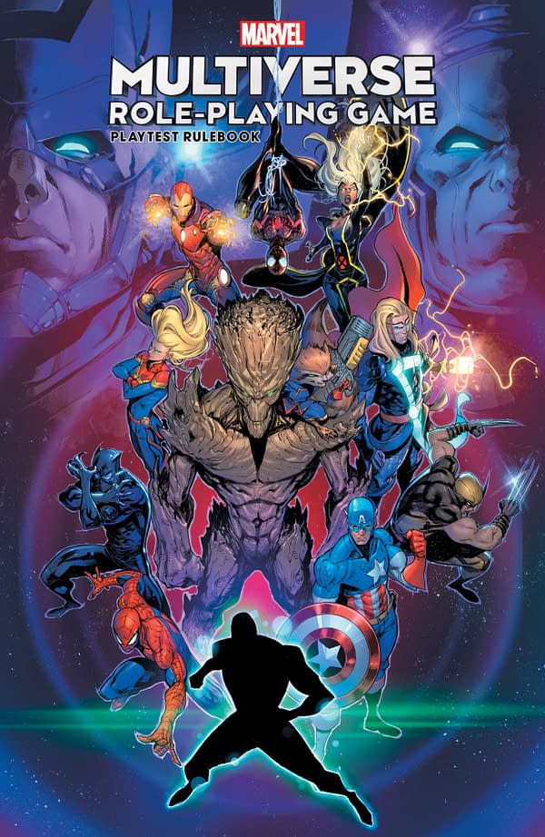 A look at the cover for the Marvel Multiverse Role-Playing Game.