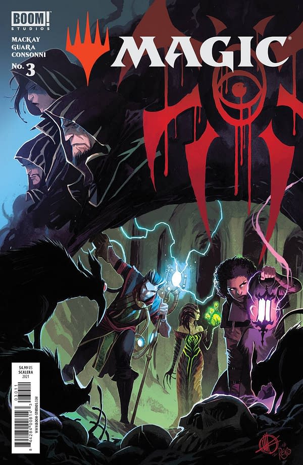 Cover image for APR211232 MAGIC THE GATHERING #3 CVR A SCALERA, by (W) Jed MacKay (A) Ig Guara (CA) Matteo Scalera, in stores Wednesday, June 9, 2021 from BOOM! STUDIOS