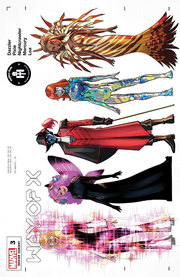 Cover image for WAY OF X #3 QUINN CHARACTER DESIGN VAR