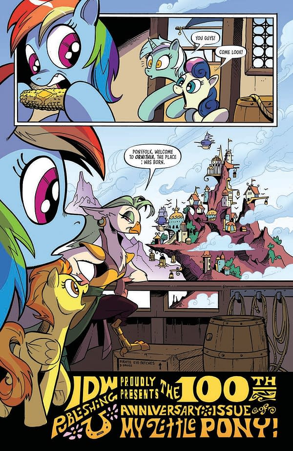 Interior preview page from MY LITTLE PONY FRIENDSHIP IS MAGIC #100 CVR A ANDY PRICE (C