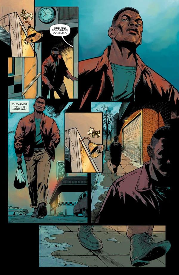 Interior preview page from DARK BLOOD #1 (OF 6) CVR A DE LANDRO