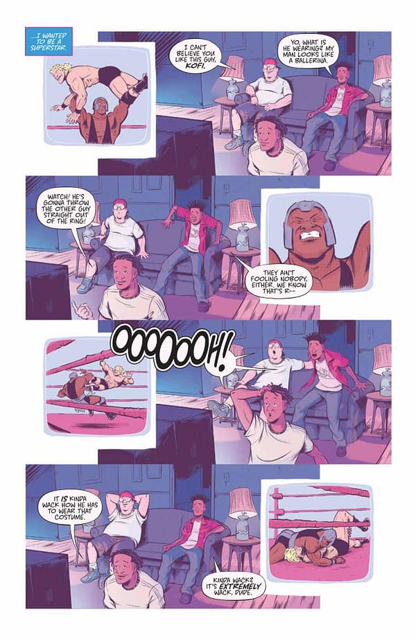 Interior preview page from WWE NEW DAY POWER OF POSITIVITY #1 (OF 2) CVR A BAYLISS
