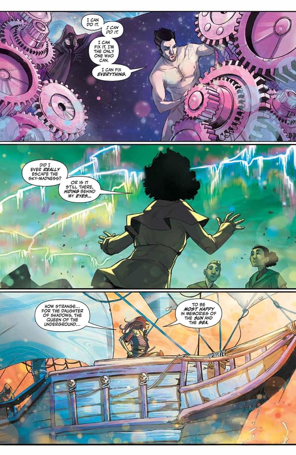 Interior preview page from MAY210957 MAGIC THE GATHERING #4 CVR A SCALERA, by (W) Jed MacKay (A) Ig Guara (CA) Matteo Scalera, in stores Wednesday, July 7, 2021 from BOOM! STUDIOS