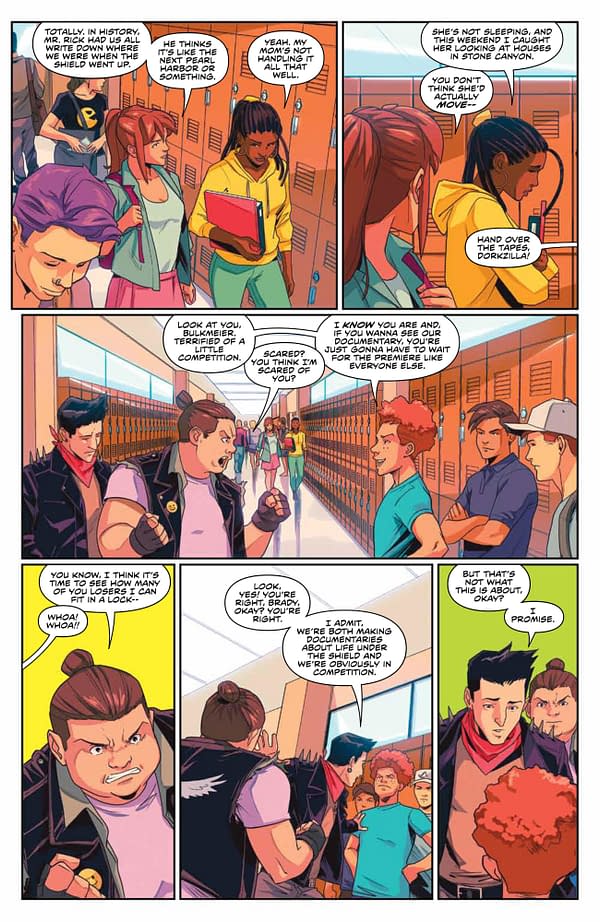 Interior preview page from MIGHTY MORPHIN #9 CVR A LEE