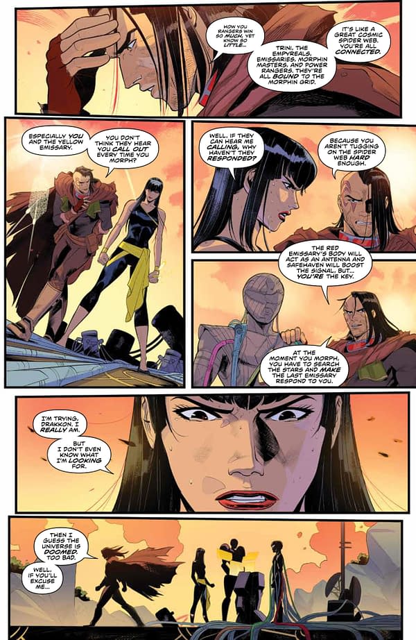 Interior preview page from POWER RANGERS #9 CVR A SCALERA