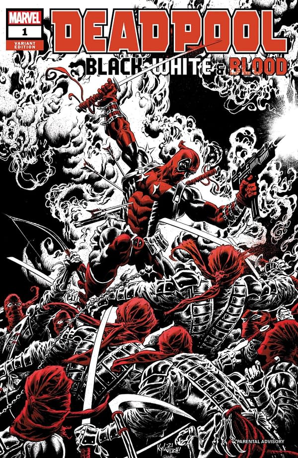 Cover image for DEADPOOL BLACK WHITE BLOOD #1 (OF 5) HOTZ VAR