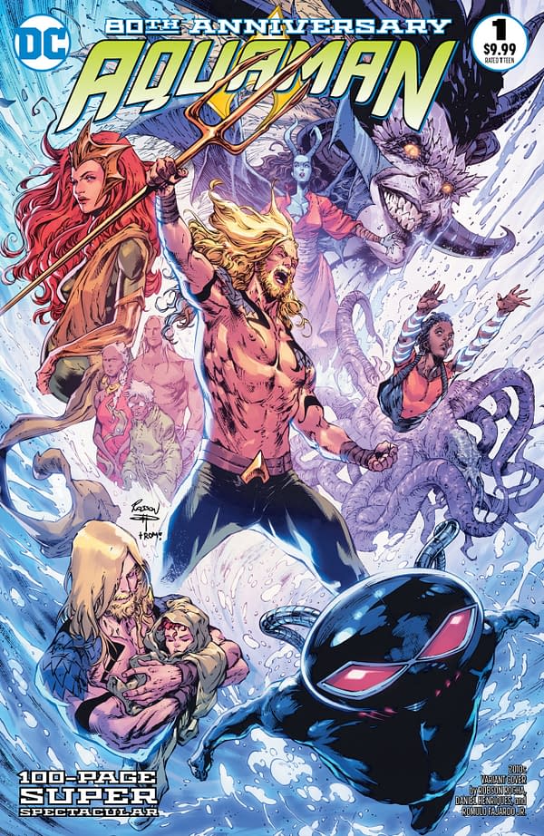 Cover image for AQUAMAN 80TH ANNIVERSARY 100-PAGE SUPER SPECTACULAR #1 (ONE SHOT) CVR I ROBSON ROCHA 2010S VAR