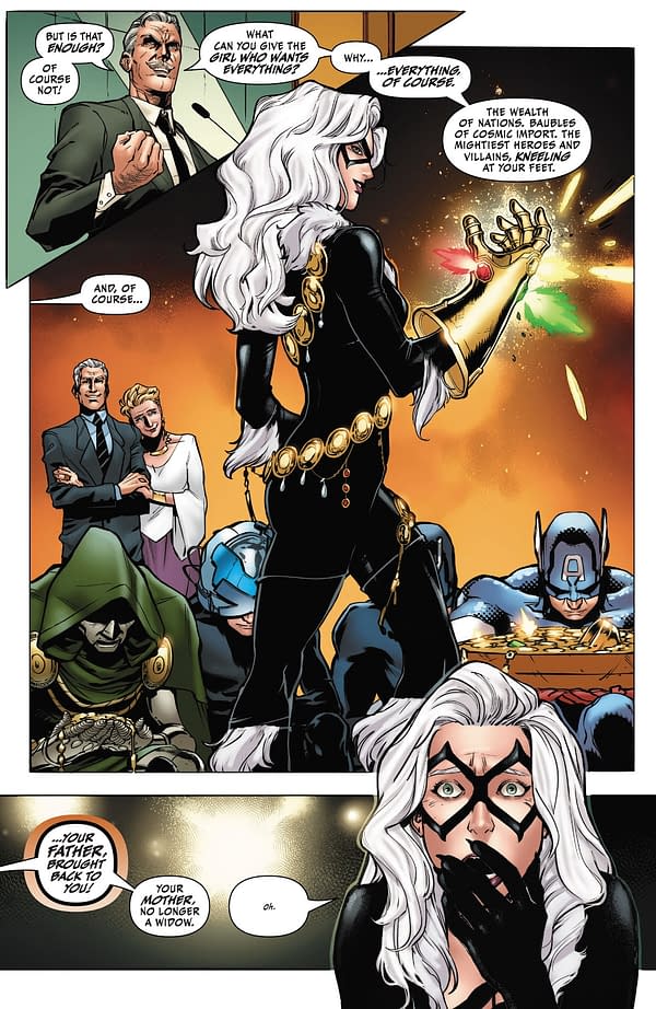 Black Cat's Route To Confronting Thanos With The Infinity Stones