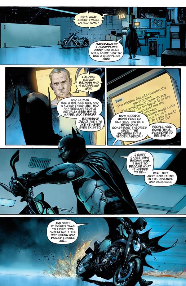 Interior preview page from I AM BATMAN #1 CVR A OLIVIER COIPEL