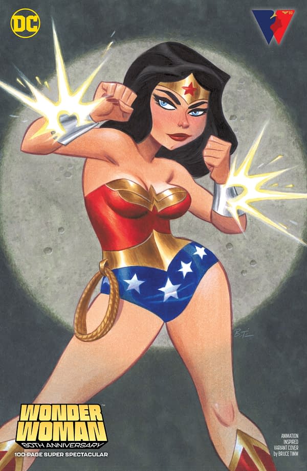 Cover image for WONDER WOMAN 80TH ANNIVERSARY 100-PAGE SUPER SPECTACULAR #1 (ONE SHOT) CVR D BRUCE TIMM ANIMATION INSPIRED VAR