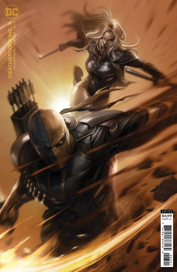 Cover image for DEATHSTROKE INC #3 CVR B FRANCESCO MATTINA CARD STOCK VAR