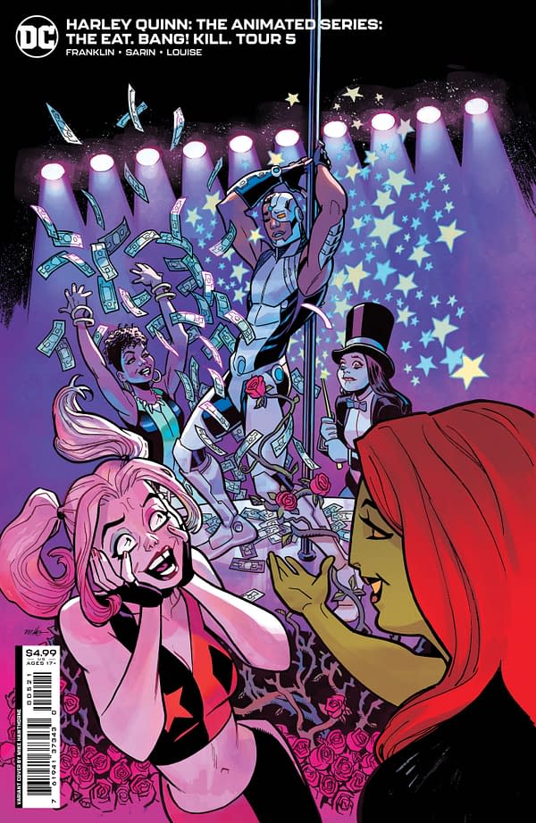 Cover image for HARLEY QUINN THE ANIMATED SERIES THE EAT BANG KILL TOUR #5 (OF 6) CVR B MIKE HAWTHORNE CARD STOCK VAR