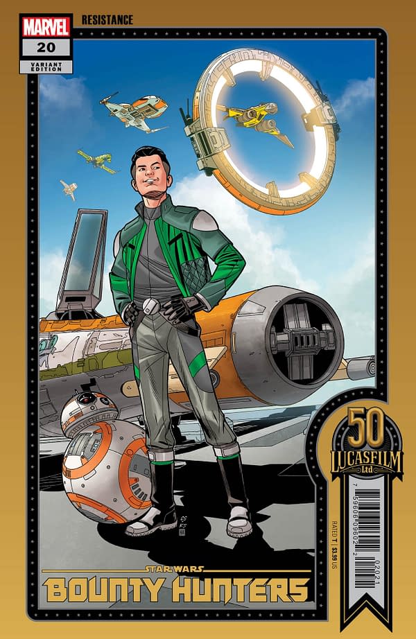 Cover image for STAR WARS: BOUNTY HUNTERS 20 SPROUSE LUCASFILM 50TH VARIANT