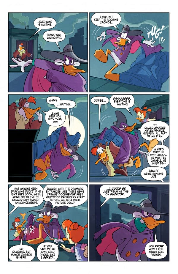 Interior preview page from Darkwing Duck #1