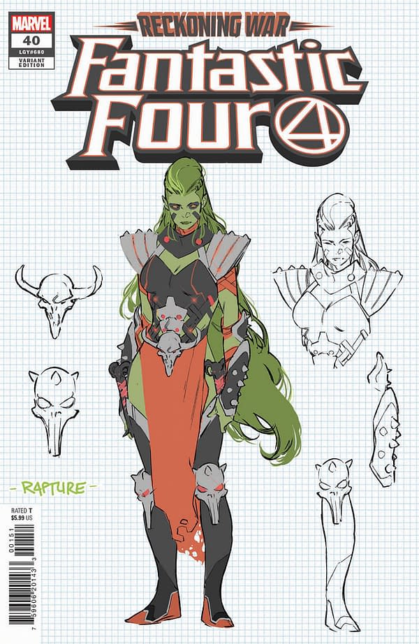 Cover image for FANTASTIC FOUR 40 SILVA CONCEPT ART VARIANT