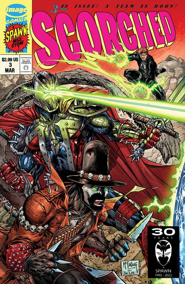 Final Look At Todd McFarlane's Jim Lee X-Men #1 Scorched #3 Homage