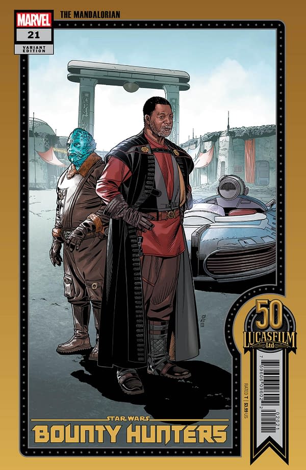 Cover image for STAR WARS: BOUNTY HUNTERS 21 SPROUSE LUCASFILM 50TH VARIANT