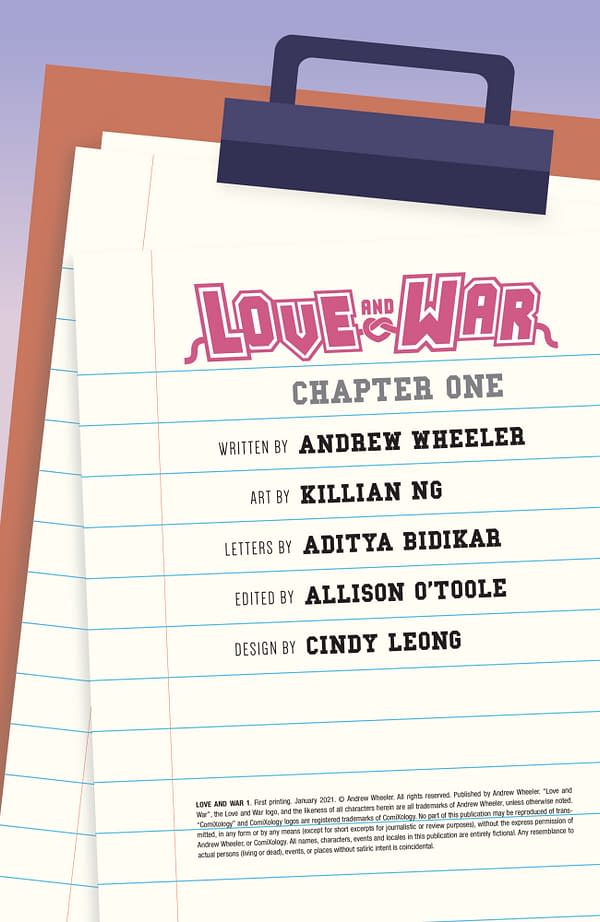 Now Andrew Wheeler Finds Love And War On ComiXology