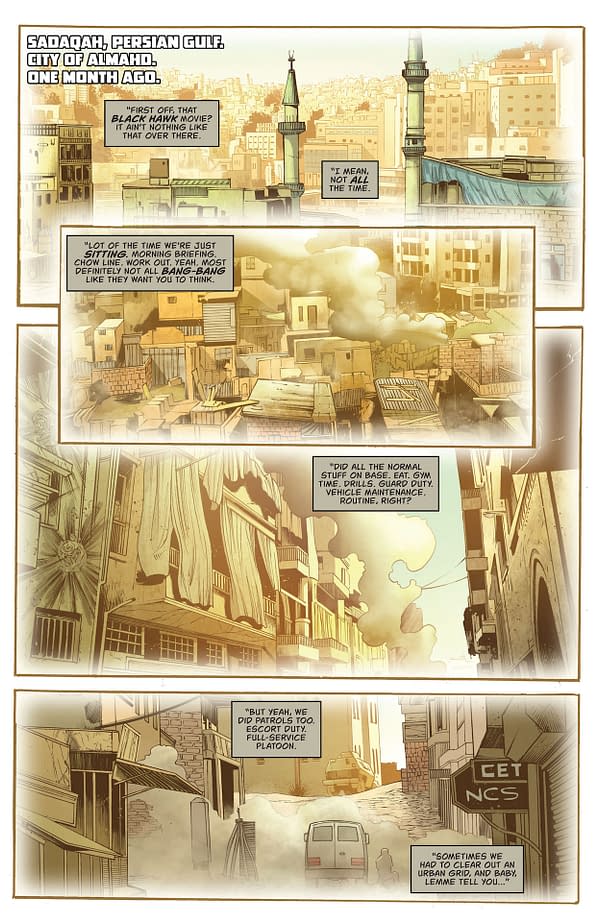 Interior preview page from Blood Syndicate Season One #1