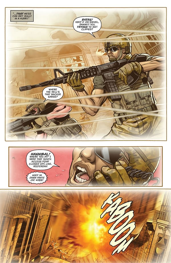 Interior preview page from Blood Syndicate Season One #1