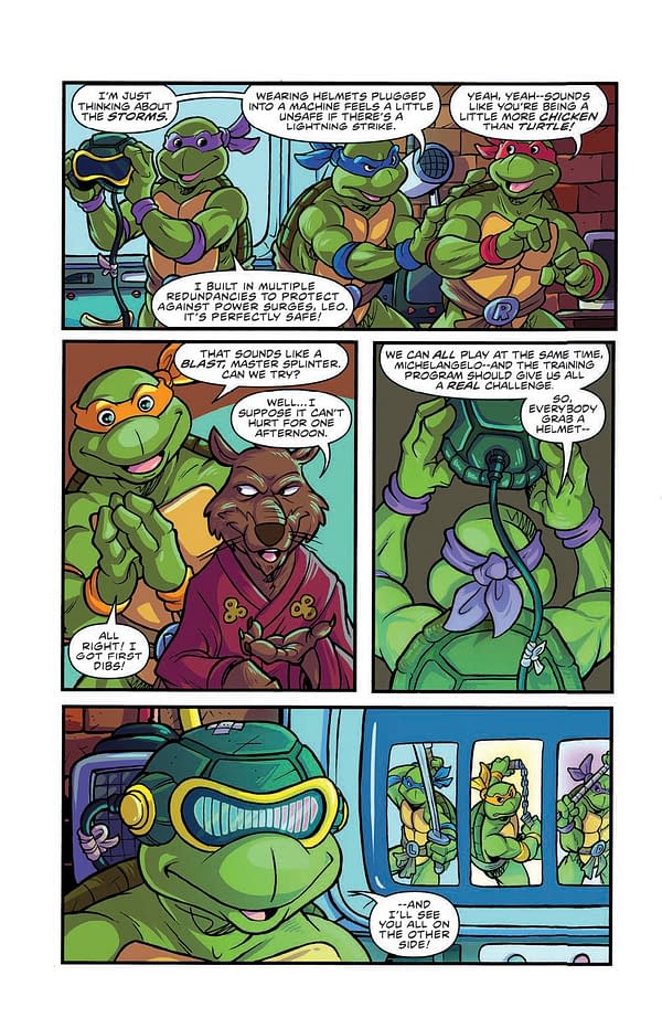 Interior preview page from Teenage Mutant Ninja Turtles Saturday Morning Adventures #1