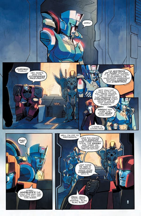 Interior preview page from Transformers: Best of Arcee One-Shot #1