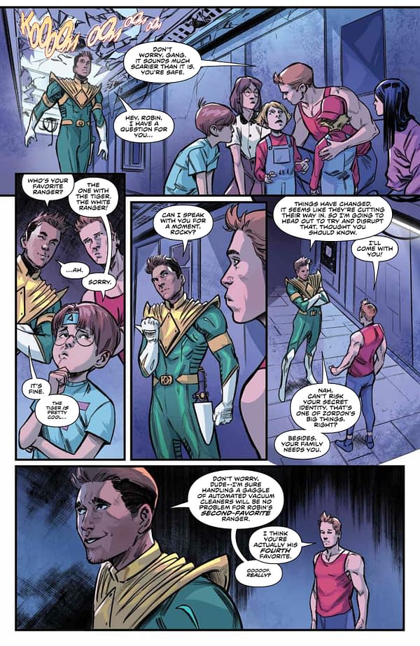 Interior preview page from Mighty Morphin #19