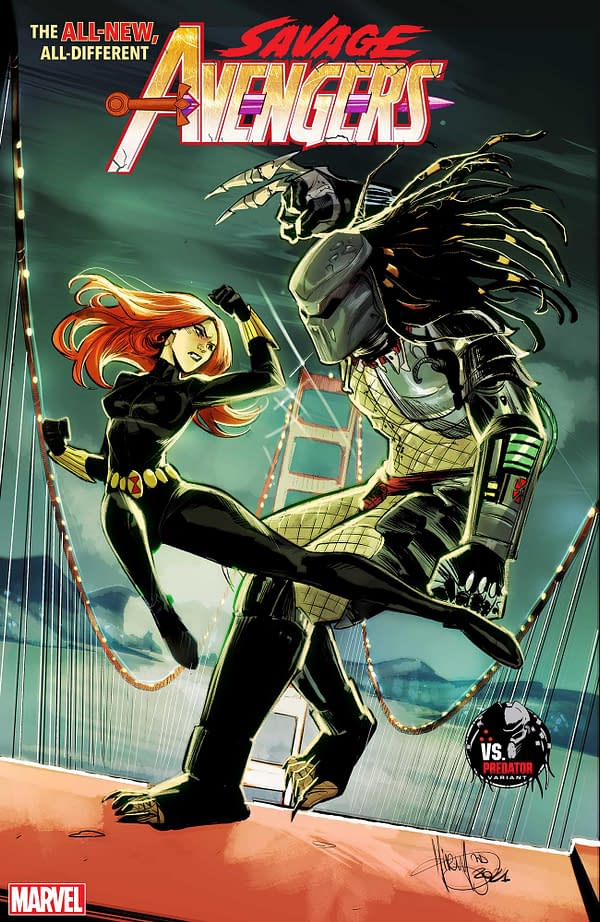 Cover image for SAVAGE AVENGERS 3 ANDOLFO PREDATOR VARIANT