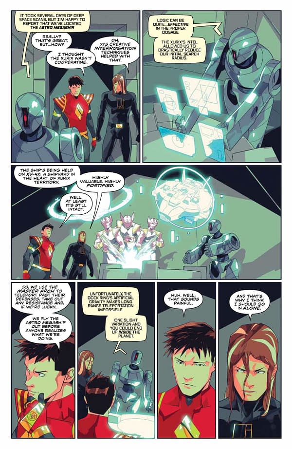 Interior preview page from Power Rangers #21