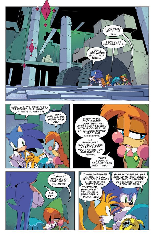 Interior preview page from Sonic the Hedgehog #51