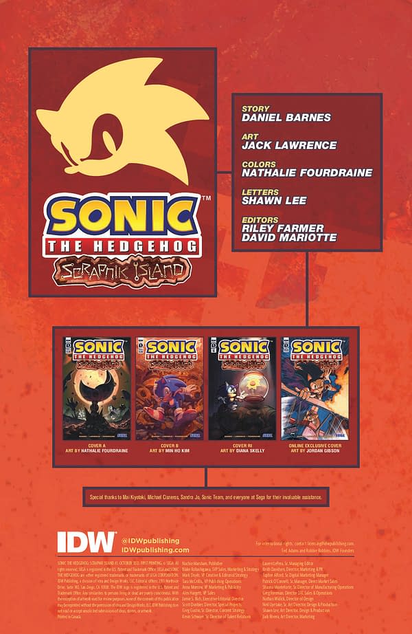 Interior preview page from Sonic The Hedgehog: Scrapnik Island #1