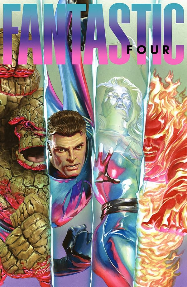 Cover image for FANTASTIC FOUR 1 ALEX ROSS COVER B