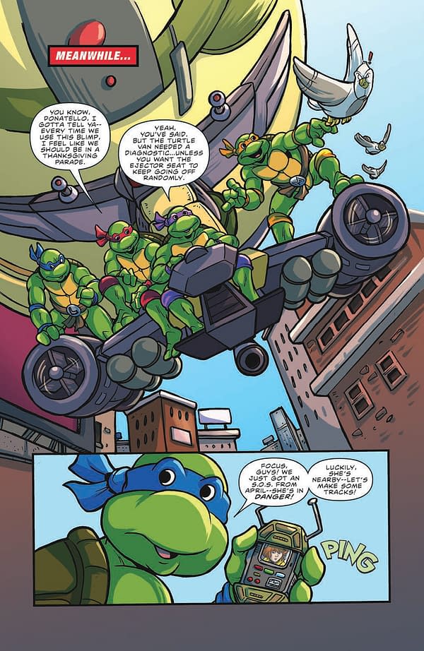 Interior preview page from Teenage Mutant Ninja Turtles: Saturday Morning Adventures #2