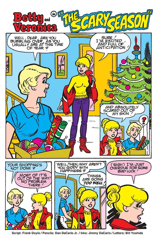 Interior preview page from Betty & Veronica Friends Forever Christmas Party #1
